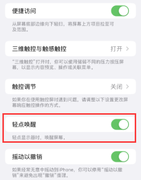 顺义苹果授权维修站分享iPhone轻点无法唤醒怎么办 