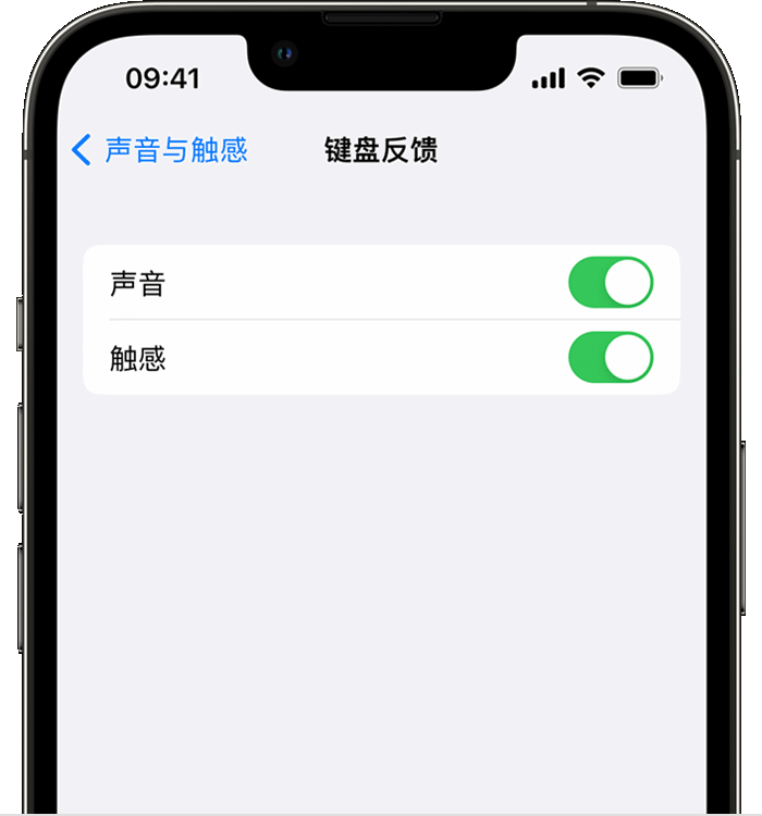 顺义苹果14维修分享iPhone 14 系列机型如何开启键盘声音或触感反馈 