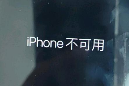 顺义苹果服务网点分享锁屏界面显示“iPhone 不可用”如何解决 