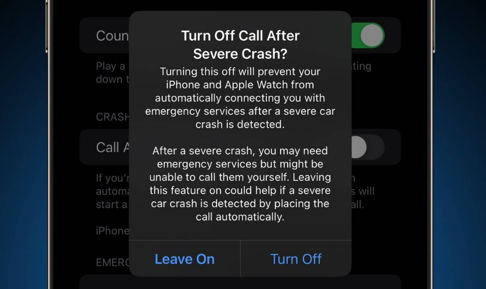 顺义苹果14维修分享 iPhone 14 和 Apple Watch 上关闭崩溃检测 